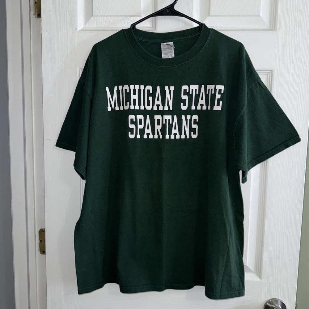 Delta Magnum Weight Michigan State Spartans T-Shirt Dark Green Men’s XL
